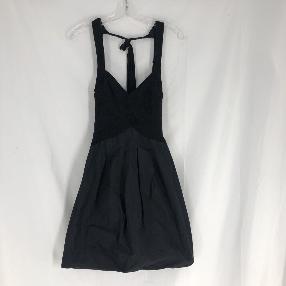 BCBG Max Azria Black Halter Mini Dress | Size 04